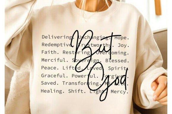 But God Words SVG & PNG for T-Shirt Designs