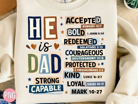 Christian Father Bible Verse PNG T-Shirt Designs