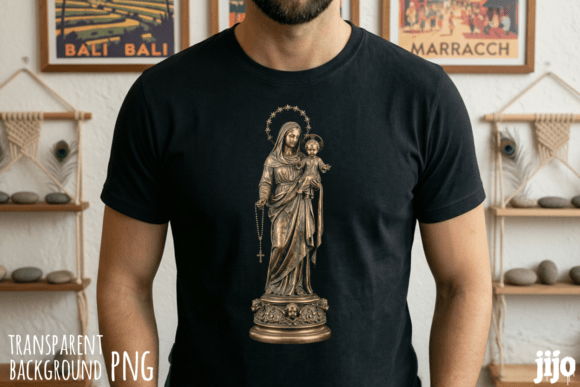 Christian Mary Jesus Rosary PNG