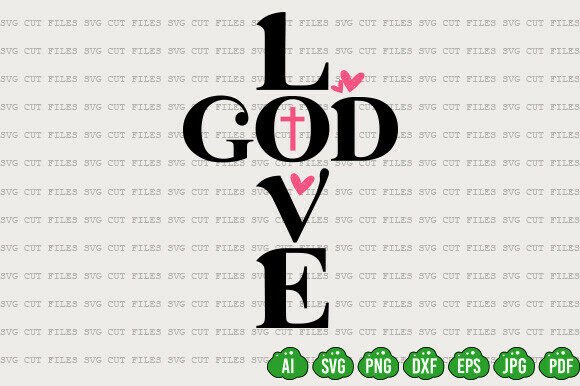 Christian Valentine PNG, Love God PNG — T-Shirt Designs