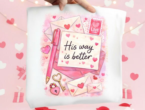 Christian Valentine Sublimation Design
