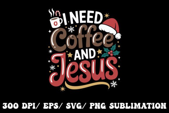 Coffee Jesus Are My Therapy T-Shirt Designs