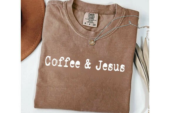 Coffee Jesus SVG PNG: Christian T-Shirt Designs