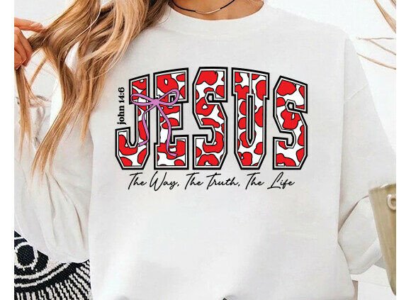 Coquette Jesus PNG & Bible Verse PNG for T-Shirt Designs