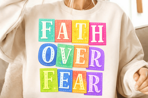 Faith over Fear PNG Christian Coquette T-Shirt Designs