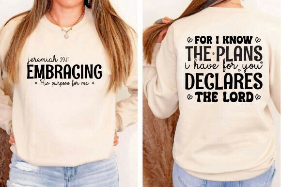 Jeremiah 29:11 SVG for T-Shirt Designs