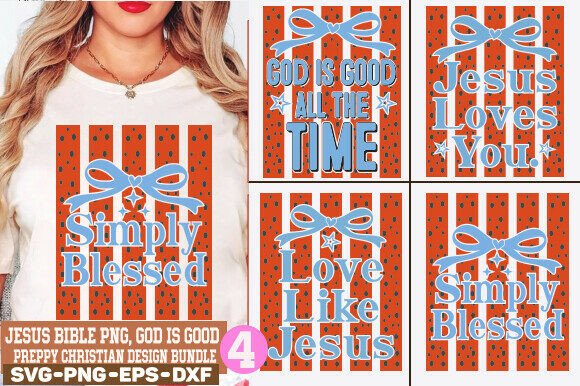 Jesus Bible PNG, God is Good PNG, Preppy T-Shirt Designs