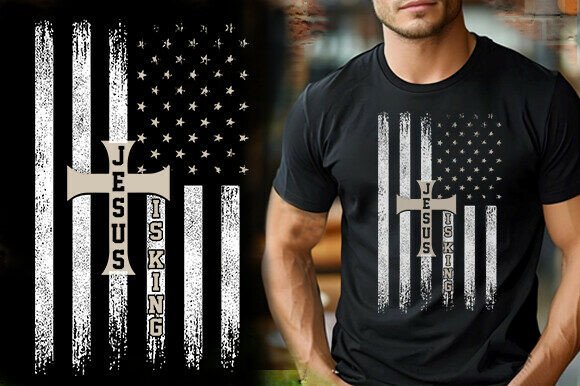 JESUS is KING Vector T-Shirt Design