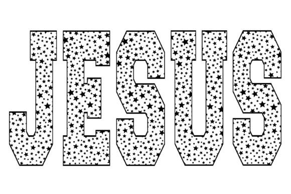 Jesus Star Pattern T-Shirt Designs