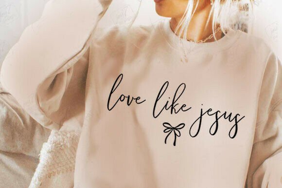 Love Like Jesus PNG File for T-Shirt Designs